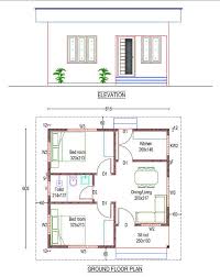 400 Square Feet 2 Bedroom Single Floor