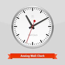 Designer Wall Clock In A Metal Casing