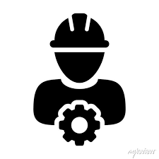 Worker Icon Vector Male Construction