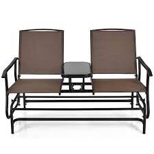 Metal Outdoor Glider Bench