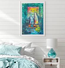Sailboat Nautical Shower Curtain