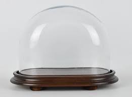 Vintage Look Medium Oval Glass Dome