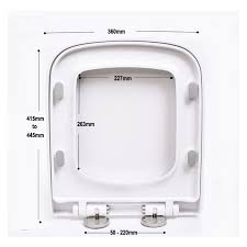 Square Toilet Seat With Quick Release
