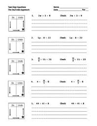 Solving Two Step Equations With A Do