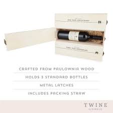 Anniversary Gift Wooden Wine Box