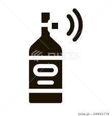 Beverage Bottle With Signal Sensor Icon
