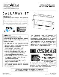 Kozy Heat Callaway See Thru Fireplace