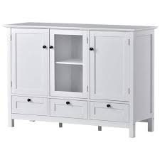White Linen Cabinet With Acrylic Door