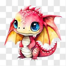 Cute And Cuddly Small Pink Dragon Png