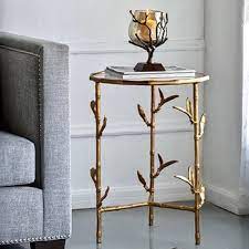 Accent Table Bamboo Leaf 17w 24h Gold