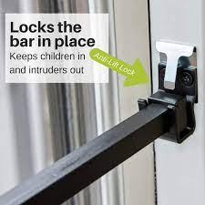 Ideal Security Patio Door Security Bar Black