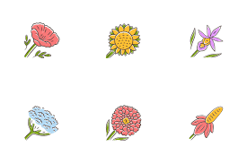 41 Wildflower Icon Packs Logos