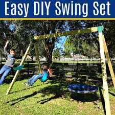 best diy swing set frame easy