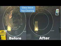To Clean Burnt Black Glass Stove Top
