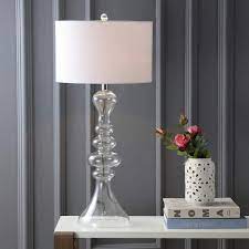 Clear Curved Glass Table Lamp Jyl4012c