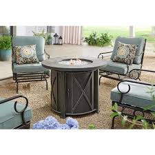 Round Steel Propane Fire Pit Kit