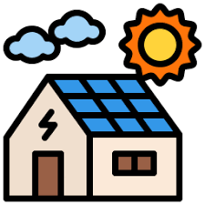 Solar House Iconixar Outline Icon