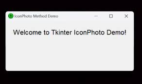 Iconphoto Method In Tkinter Python