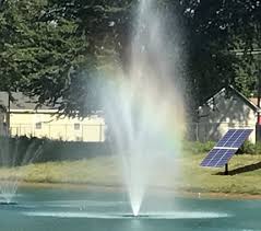 Solar Powered Floating Pond Fountains
