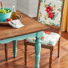 60in Teal Dining Table Whalen Furniture