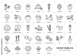 Vecteur Stock Vegetables Icon Isolated