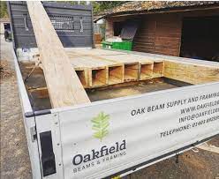 oak beam casings hollowed out beams