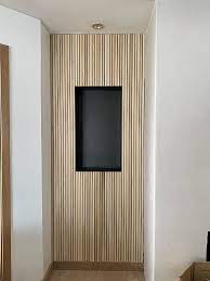 Paint And Install A Wood Slat Wall