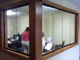 Commercial Sliding Glass Reception