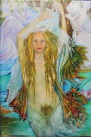 Mermaid Goddess Canvas Print Yemaya
