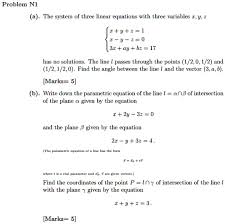 Linear Equations With Three Variables