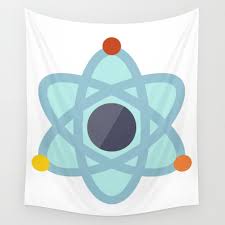 Atom Icon Wall Tapestry By Aaron H