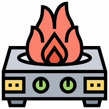 Burner Cooking Fire Gas Stove Icon