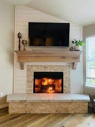 Custom Fireplace Mantel With Corbels