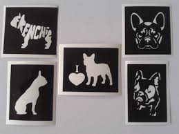 10 100 Mixed French Bulldog Stencils