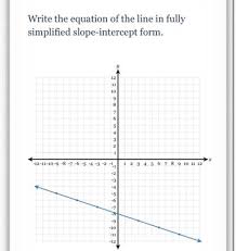 Write The Equation Of The Line In Fully