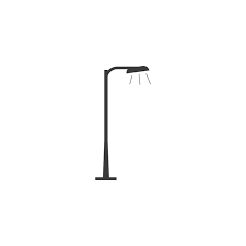 Garden Lamp Icon Flat Design Vector