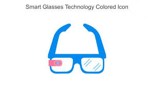 Smart Glasses Icon Powerpoint