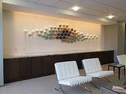 Glass Wall Sculpture Installation