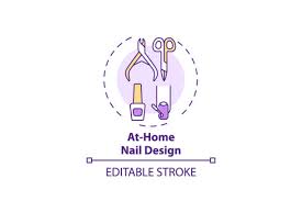 Nail Design Concept Icon Graphic