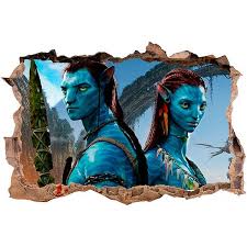 Avatar Characters 3d Wall Sticker