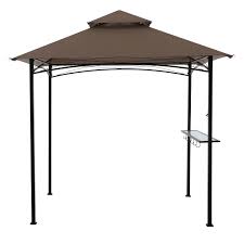 Black Metal Rectangle Grill Gazebo