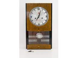 Mid Century Wall Clock Chime Clock In
