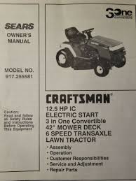 Sears Craftsman 12 5 Ic Hp 42 6 Sp Lawn