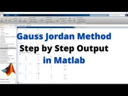 Gauss Jordan Method Step By Step Output