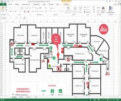 Fire Escape Floorplan In Excal Made By