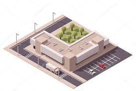 Vector Isometric Ping Mall Stock