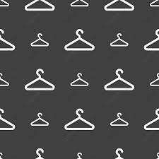 Iconic Clothes Hanger Symbol Seamless