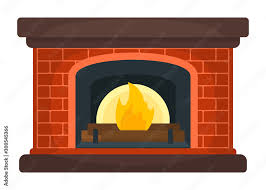 Fireplace Icon Concept Fireside On