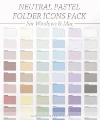 6 Neutral Pastel Folder Icons Pack Mac