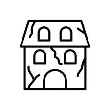 Old House Icon Vector Art Icons And